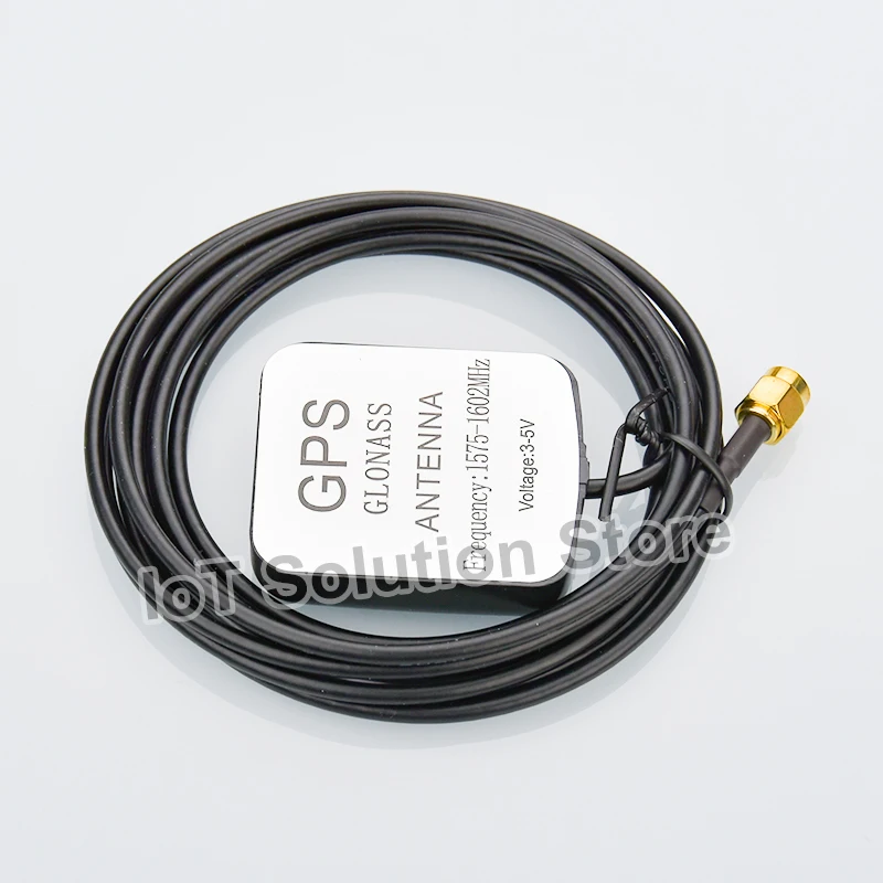 Antena Glonass GPS activa 1575-1602MHz SMA conector macho compatible con GNSS L1/B1/G1 2m de longitud de Cable
