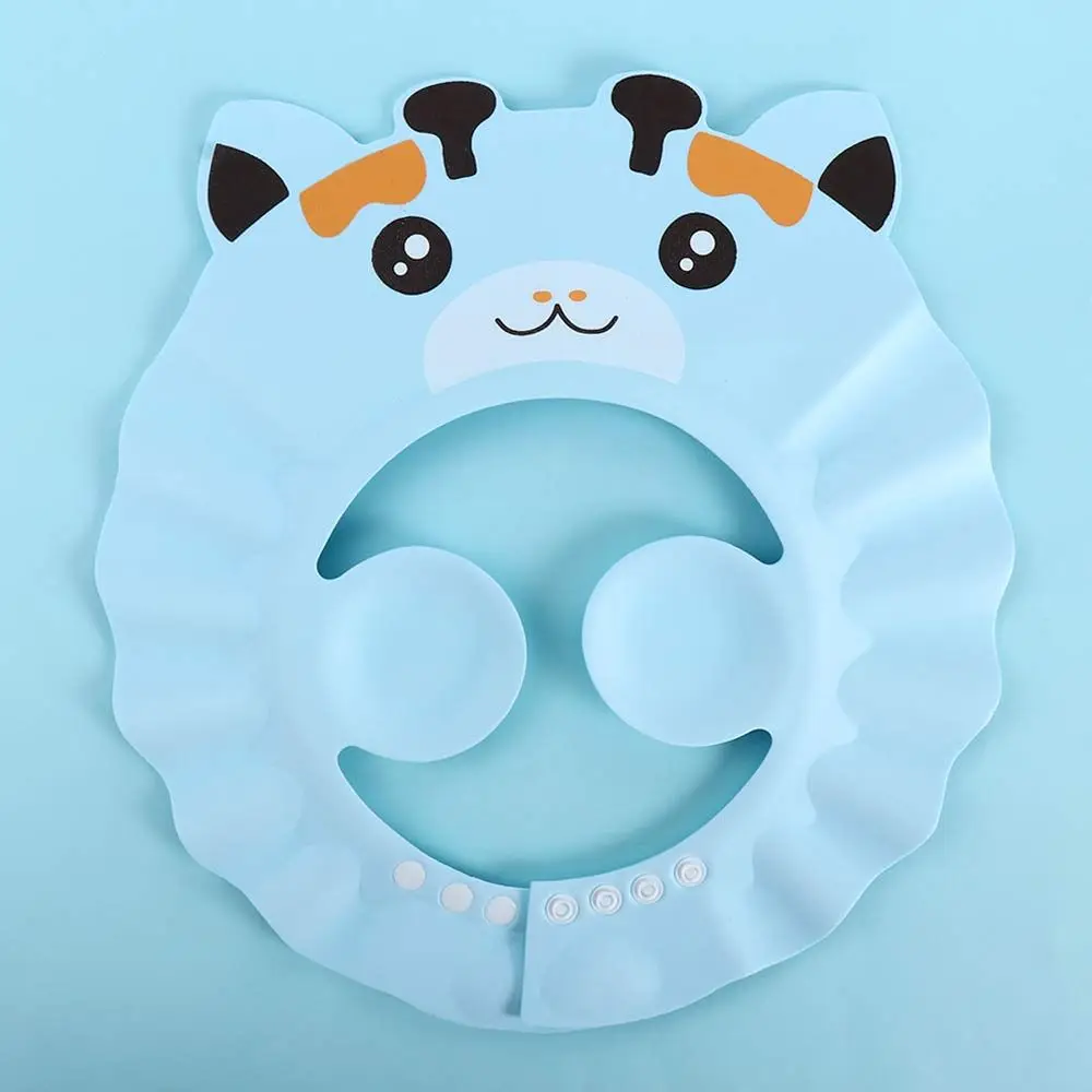 Shower Soft Ear Protection Cartoon Toddler Protect Eye Infant Baby Bath Hat Head Cover Shampoo Cap Bath Visor Hat