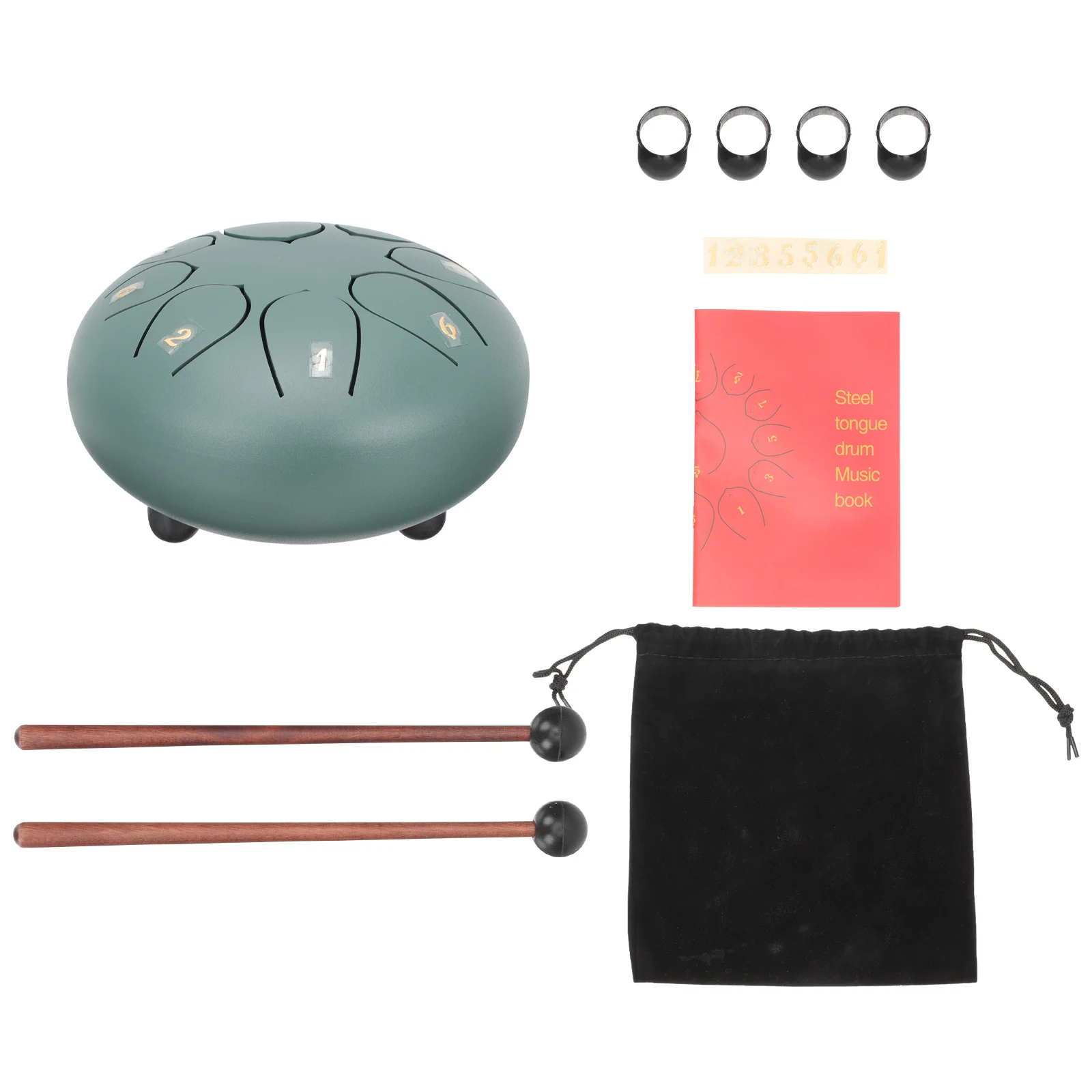 

1Set Creative Tongue Drum Kit Melodious Steel Percussion Instrument for Music Lovers Portable Ethereal Drum for Meditation and