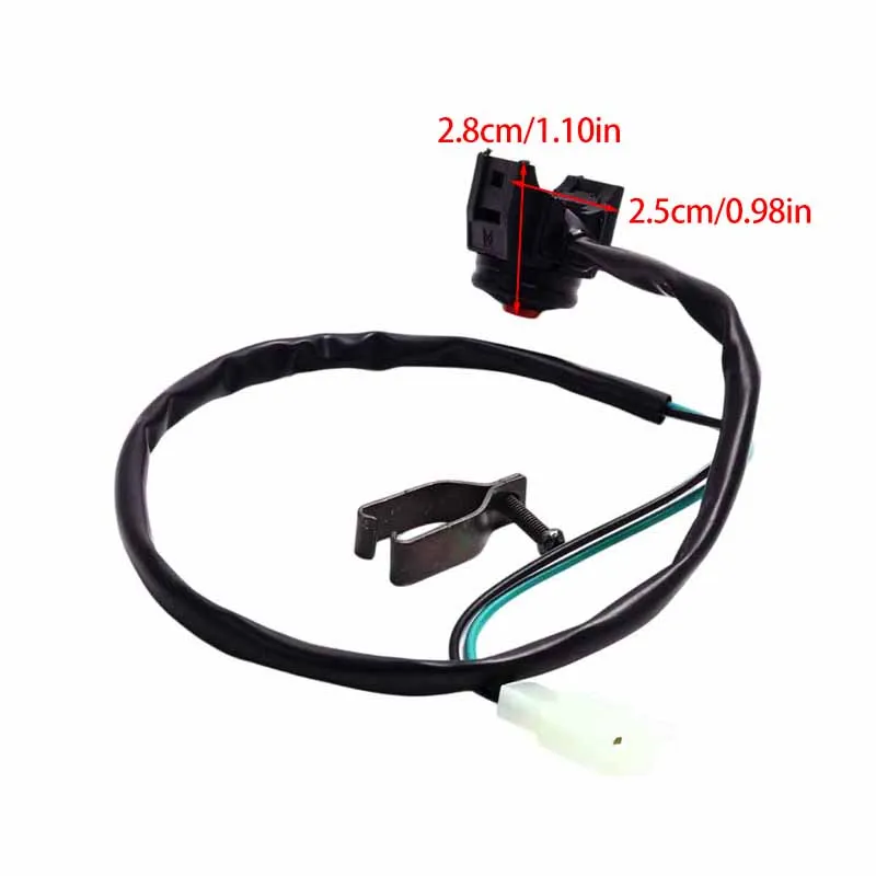 Red/yellow circular plastic button motorcycle universal modification accessory stall start modification switch