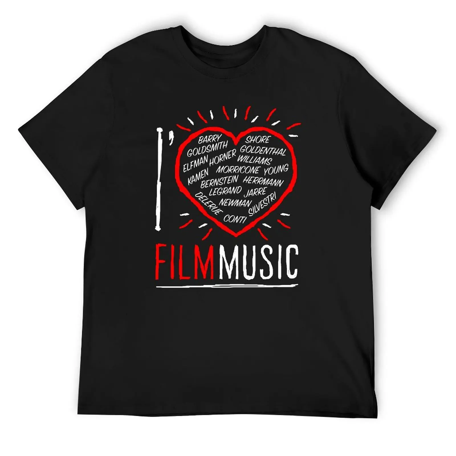 

I LOVE FILM MUSIC T-Shirt vintage graphic tee sublime football t shirt Luxury man mens funny t shirts