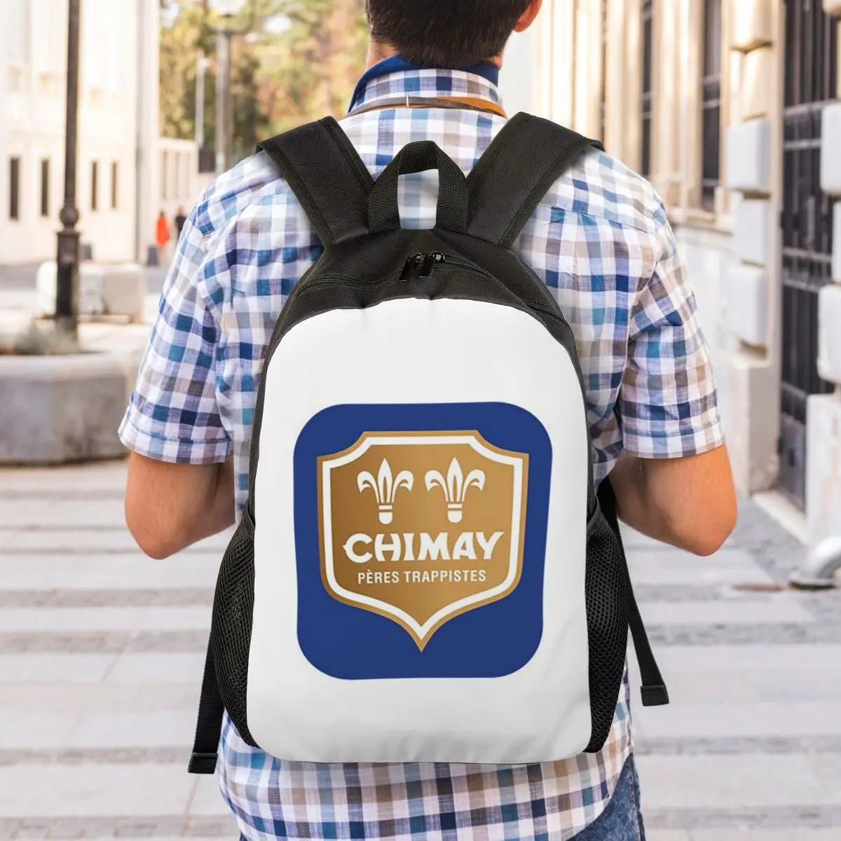 Chimay Logo Backpack Student Boys Girls BookBag School Bag Computer Shoulder Bags - view 2