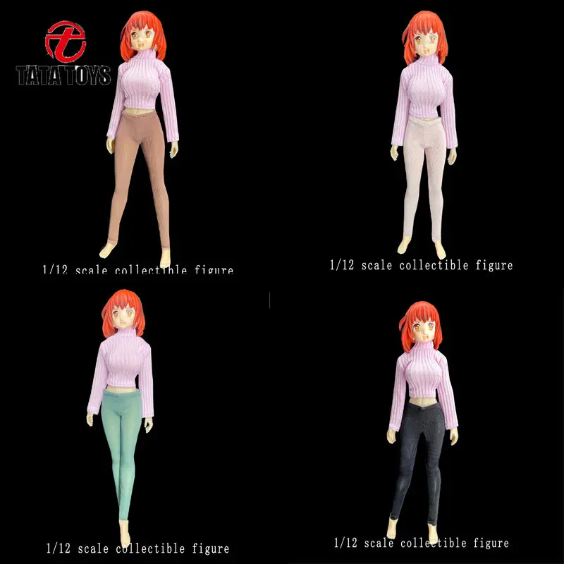 

CJG-1216 1:12 Scale Female Pantyhose Yoga Pants Bottom Tights Clothes Model Fit 6'' Soldier Action Figure Body Dolls