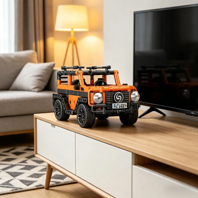 

Mini Off-Road Jeep Building Blocks Model, Creative DIY Educational Toy for Students, Desktop Decoration, Holiday Gift