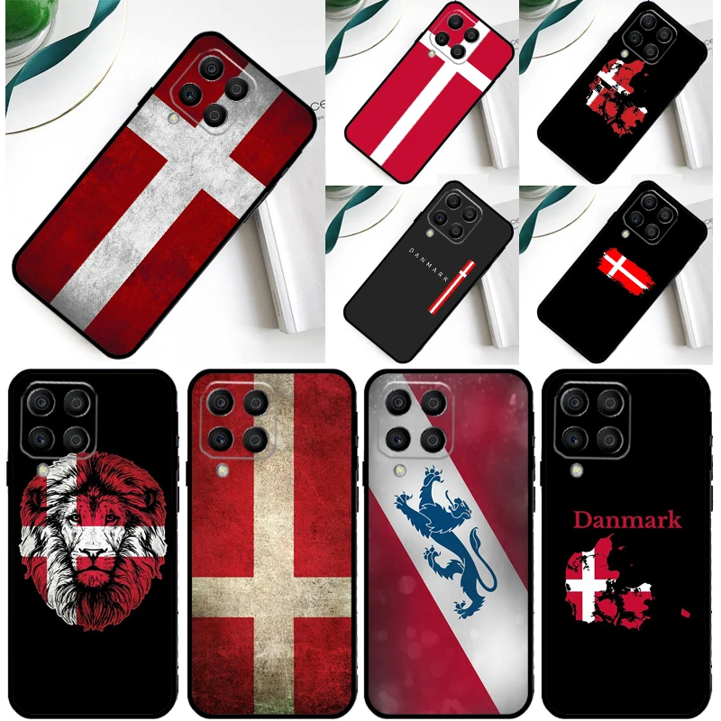 Denmark Flag Cover For Samsung Galaxy M54 M14 M34 M33 M13 M23 M53 M15 M55 M31 M51 M20 M30s M32 M52 Case