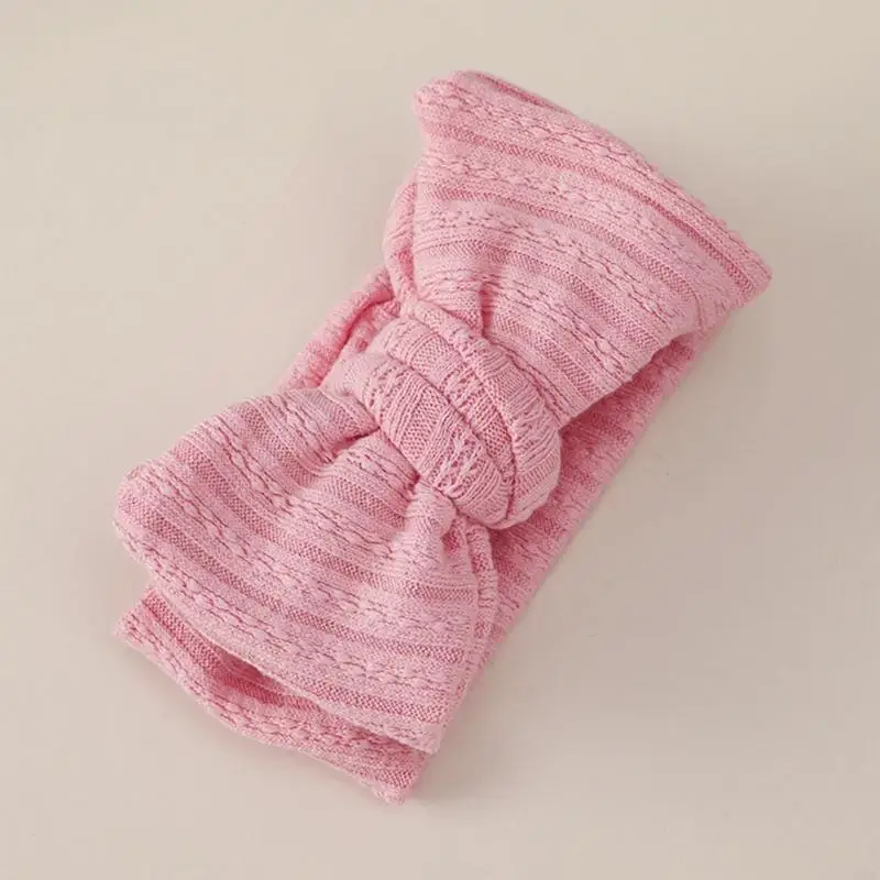 N80C повязка на голову с широкими бантами для маленьких девочек, тюрбан, повязка на голову, ленты для волос, реквизит для для