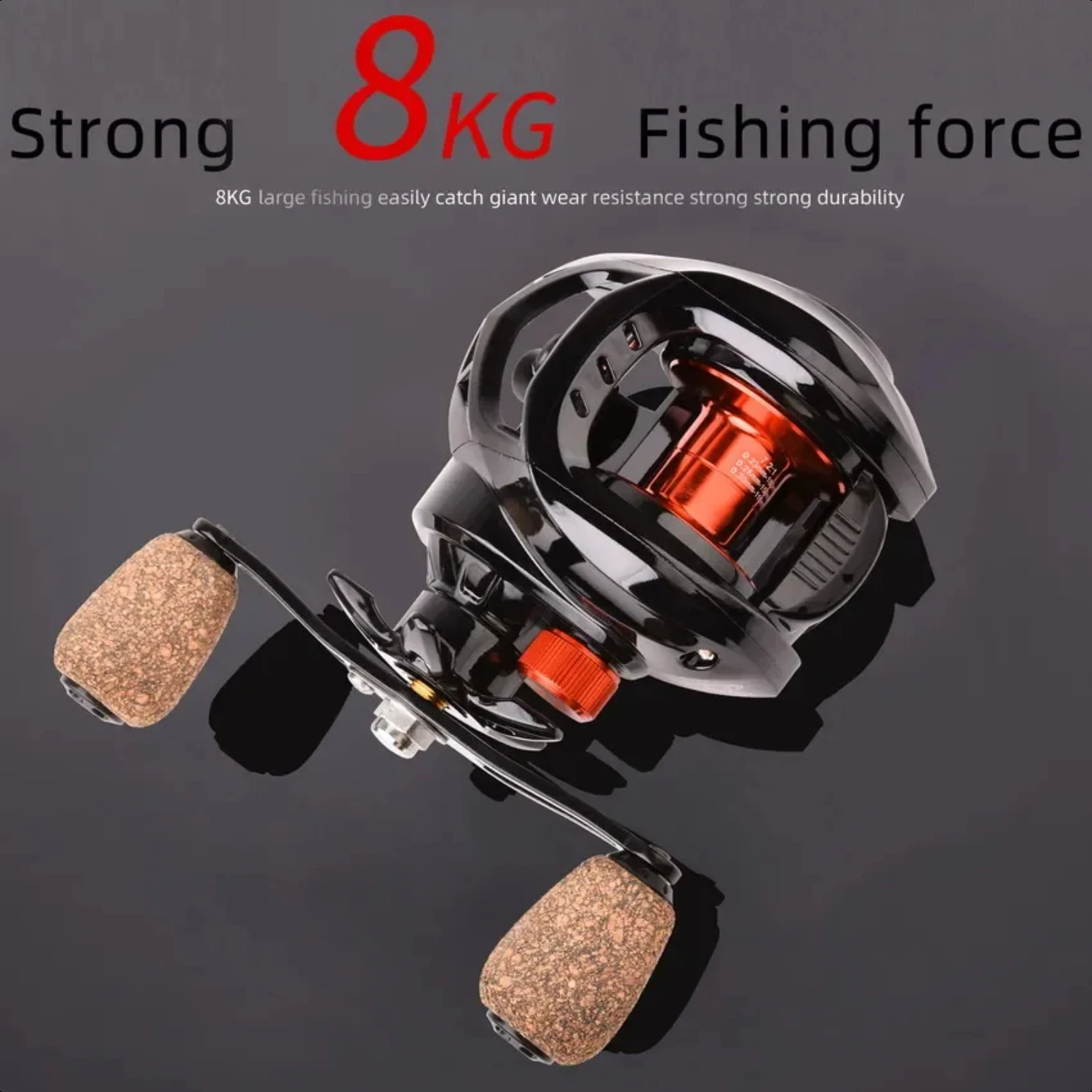 Baitcasting Reel 7.2 1 8KG Max Drag Fishing Reel  Bass in ocean environment 48 Hours Reel Fishing Accessories