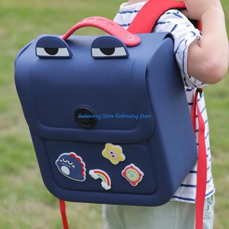 573B Cartoon Themed Childrens School Bag Lightweight EVA Construction Spacious Interior Waterproof Surfaces For Preschoolers