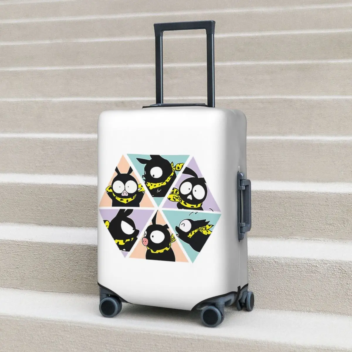 

P Chan Ranma Suitcase Cover Protection Elastic Travel Luggage Protector Covers for 18-32 Inch