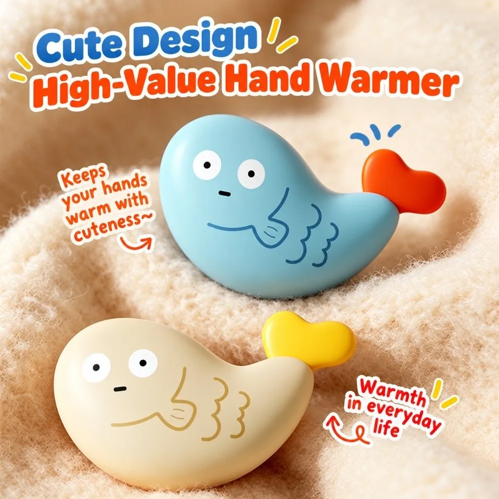 Cute Hand Warmer Shell Compact Creative Pocket Hand Warmer Smooth Outer Cover Portable Warm Heat Pack Case Outdoor Use