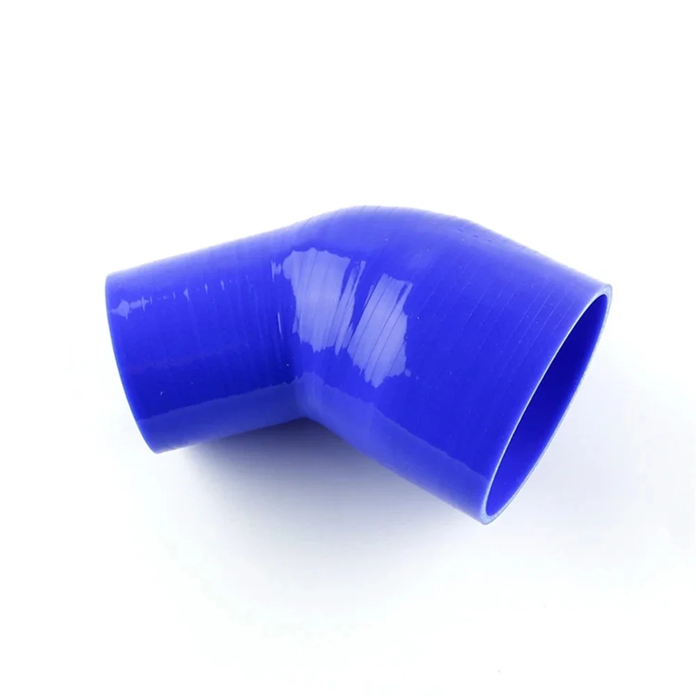 Длина 90 мм, колено-редуктор 45 градусов, силиконовый шланг Turbo ID 25--38 мм, СИНИЙ