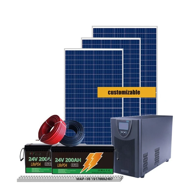 off Grid Solar Power System Complete Solar Panel Power System Kits for Home 1kw  2kw 3kw Solar System