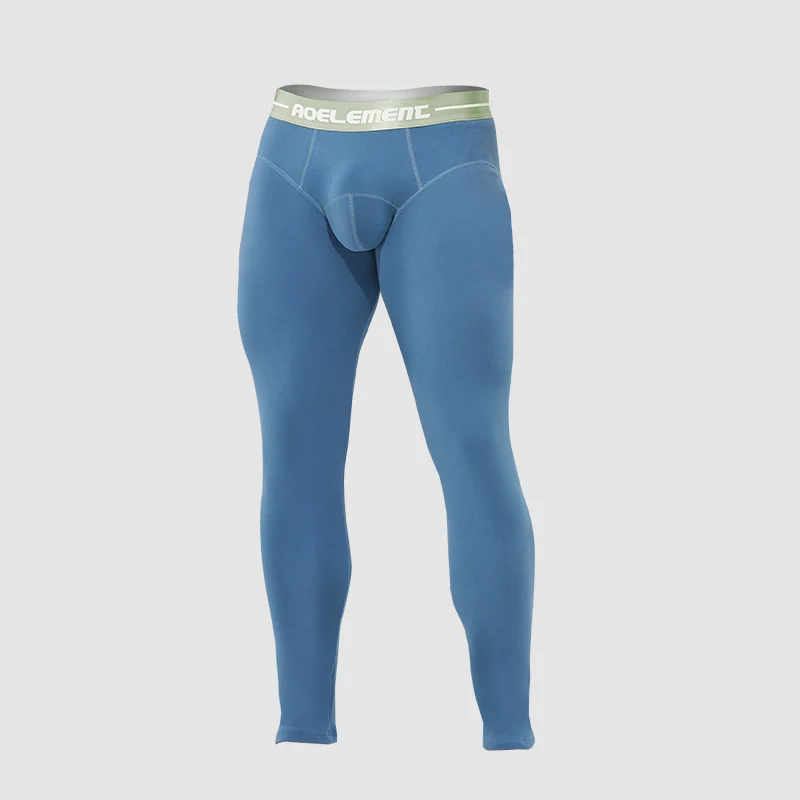 2pcs Men's single-piece thermal underwear in winter, thickened and fleece-lined long johns, warm-keeping, form-fitting, thread l