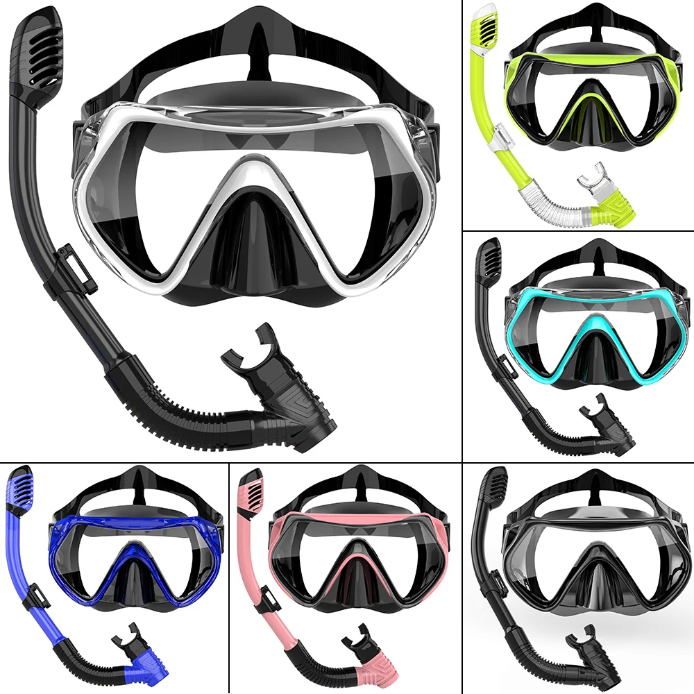 Maschera subacquea professionale per snorkeling occhiali da snorkeling occhiali da immersione occhialini da immersione Set di tubi da nuoto maschera