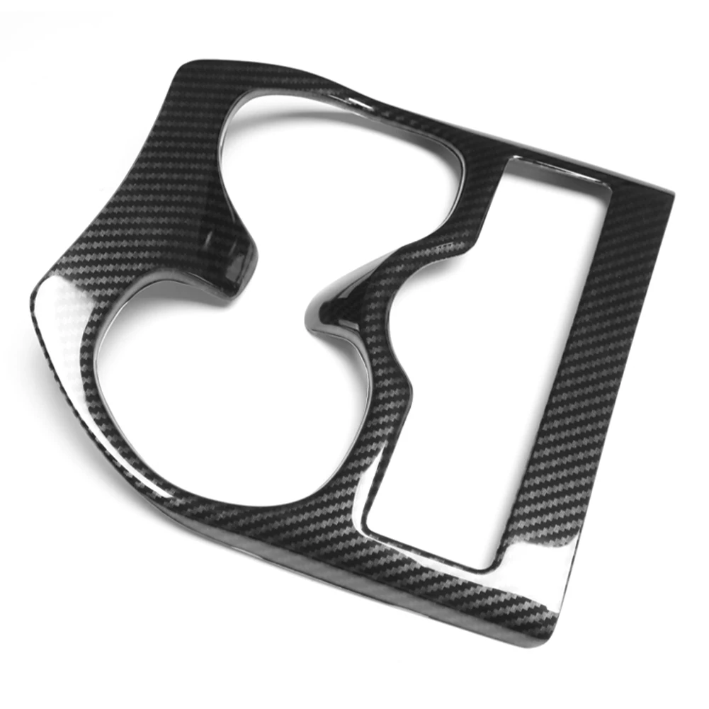 Car Water Cup Holder Cover Frame Panel Trim ABS Carbon Fiber for NISSAN X-Trail T32 Rogue 2014-2019 Auto Interior Accessories