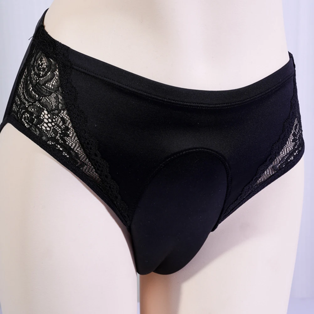 

Transgender Panties Lace Panties Shaping Briefs Underwear Hiding Gaff Panties Lace Middle Waist Nylon Transgender