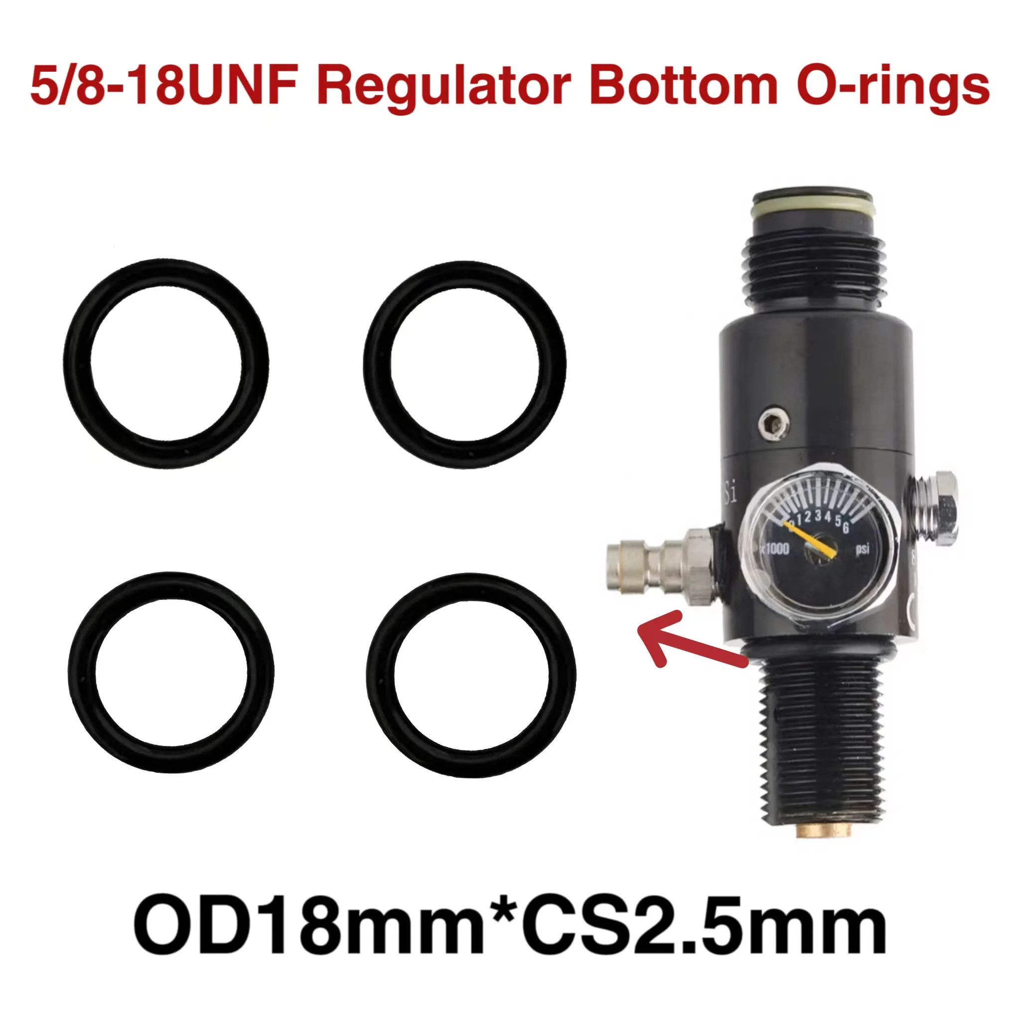 Regulator Valve O-Ringen 90 Duro Vervanging Kits Voor Hpa Tank,Air Cilinder 10/25 Packs