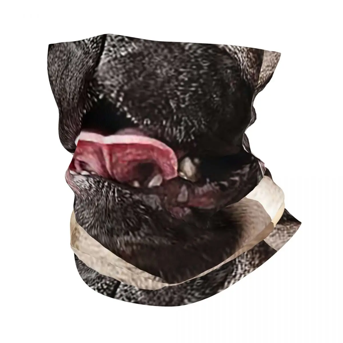 Pug Nose And Mouth ~ Cute And Funny Animal Medical Face Bandana Neck Cover Printed Wrap Scarf Multifunction Cycling Scarf Riding