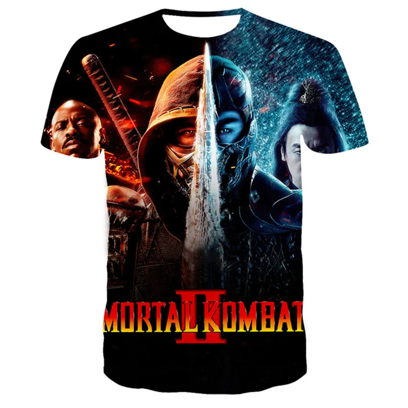 Mortal Kombat 11 3D Print T-Shirts Fighting Game Movie Streetwear Fashion men's O-Neck TShirt Boys Girls Unisex Tees Top Clothes