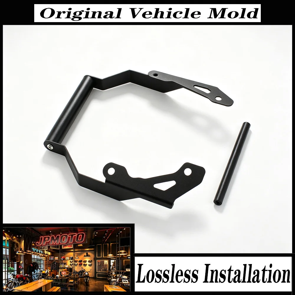 For Honda NC750X NC750 NC750X DCT NC700X NC700 2021-2024 Motorcycle GPS Mount Bracket Extension Bar Holder Iron Black Kit