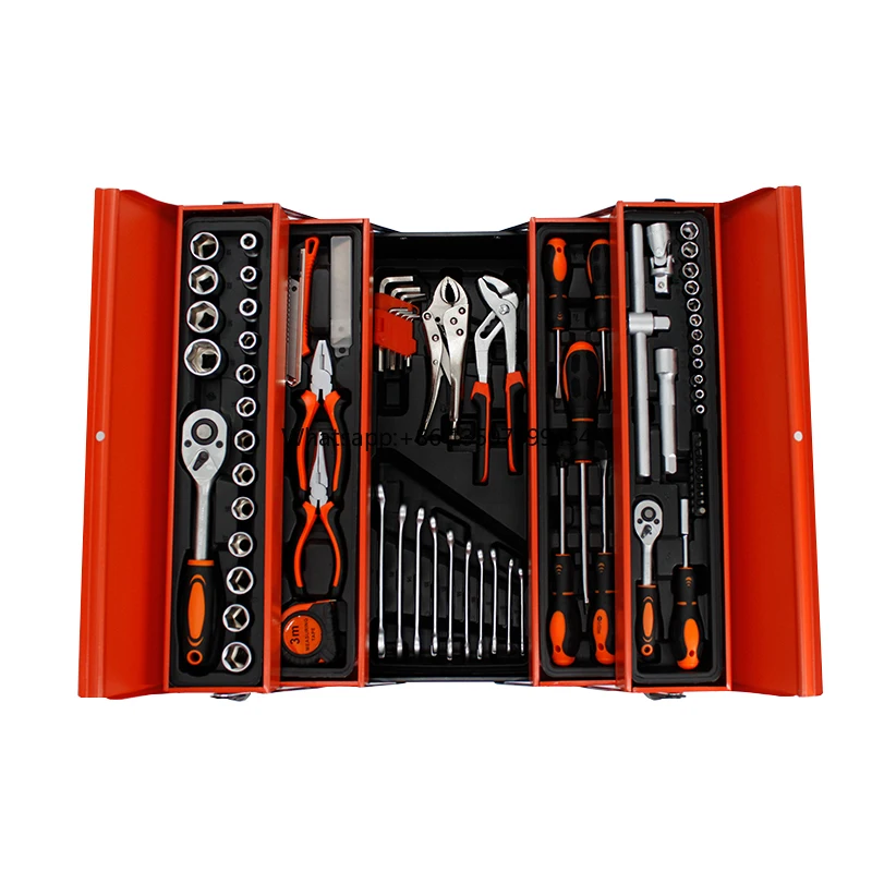

Wholesale 85pcs Portable Folding Iron Tool Box Auto Repair Household Car Storage Multi-functional Tool Set