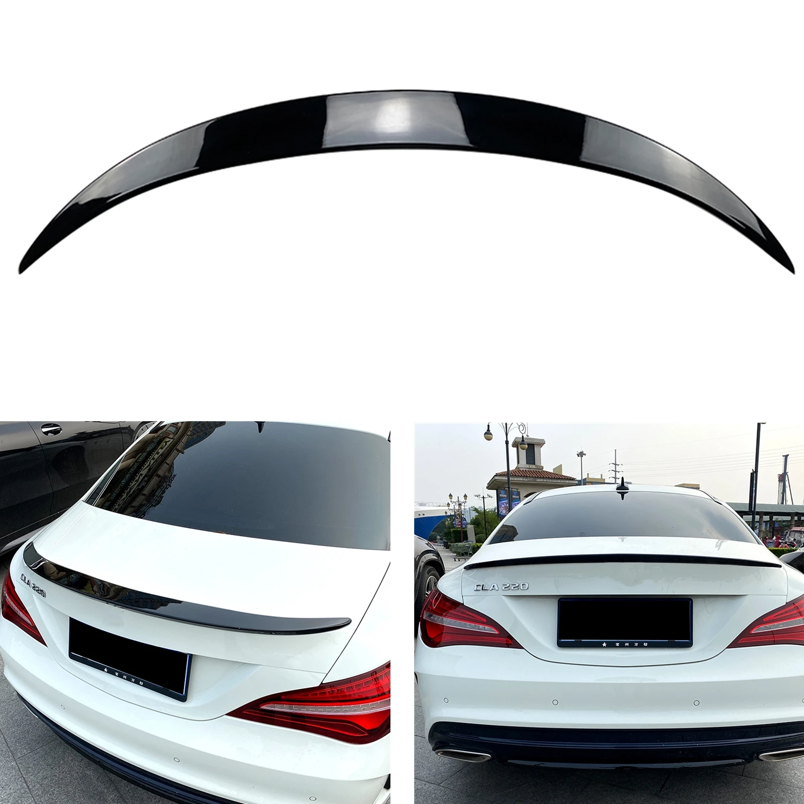 Rear Trunk Lid Spoiler Wing For Mercedes-Benz CLA Class C117 2013-2019 CLA180 CLA200 CLA250 CLA45 AMG Sedan 4 Door Splitter Lip