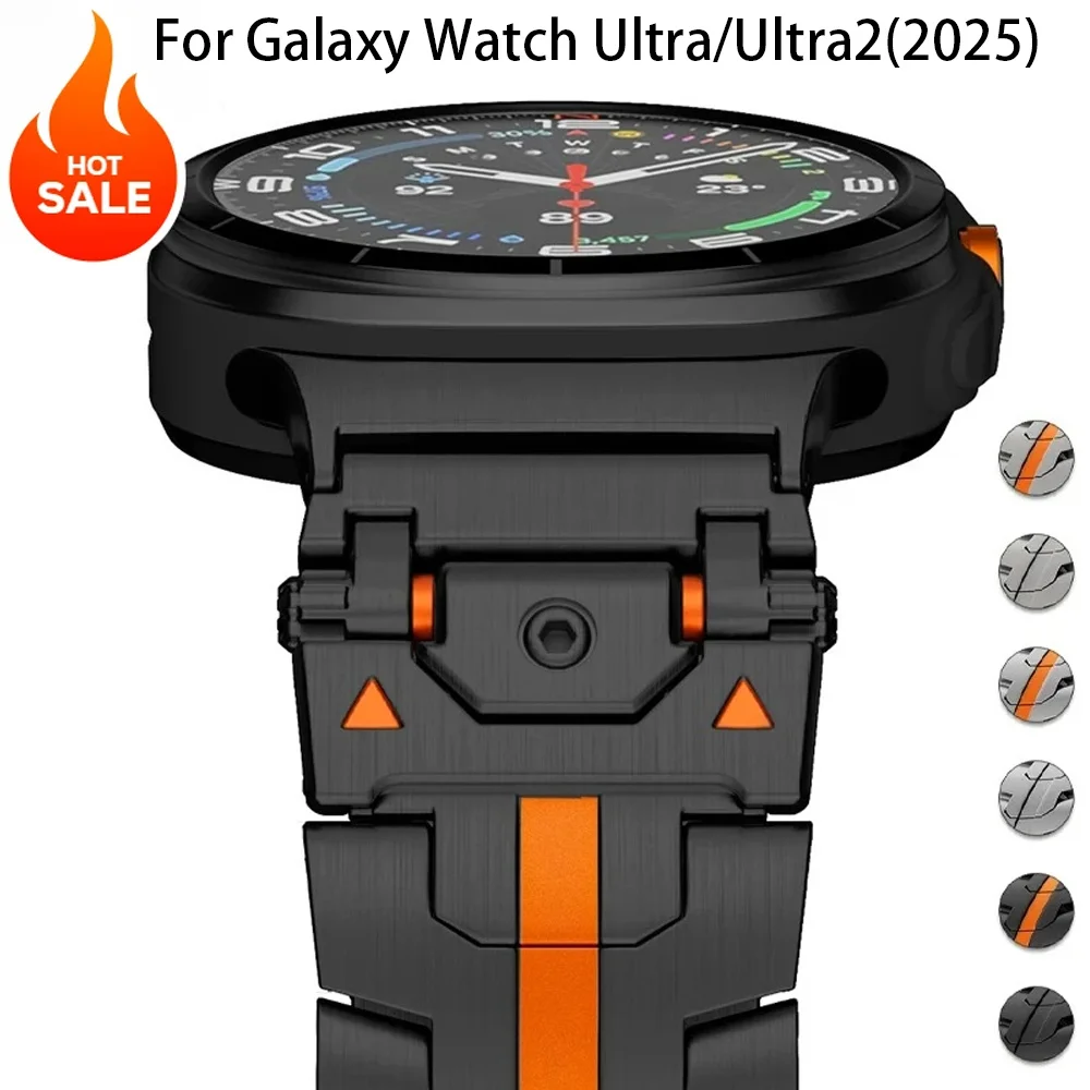 

Роскошный браслет из нержавеющей стали для Samsung Galaxy Watch Ultra2 (2025), ремешок для Samsung Galaxy Ultra 7, 47 мм, сменный