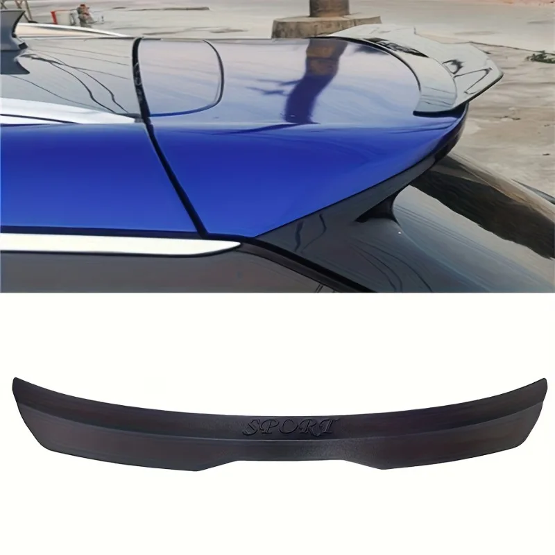 Hatchback Rear Roof Lip Spoiler Wing Universal Car Spoiler Rear Roof Lip Spoiler Wing ABS Decoration Strips Fit Hatchback Car