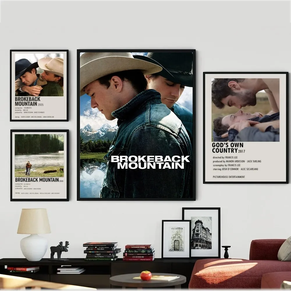 Классический романтический фон с изображением горных стен, фотобумага, искусство, живопись, эстетические наклейки