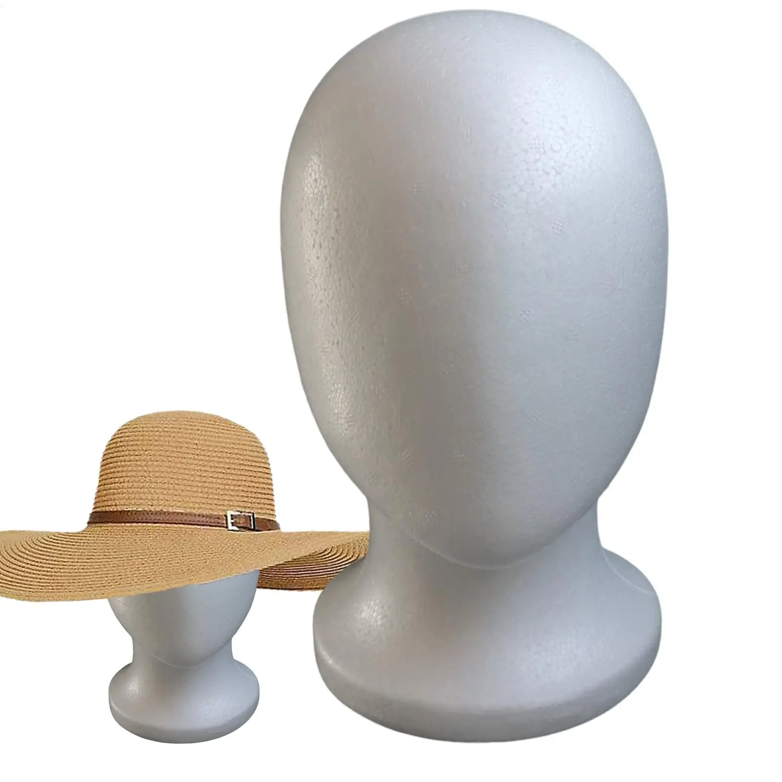 1pc Männlich Weiblich Styropor Mannequin Puppe Kopf Modell Schaum Perücke Haar Hut Display