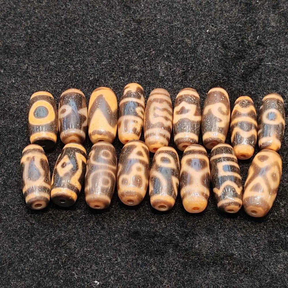 

Tibet Agate Dzi Horseshoe Weathered Turtle Shell Tiger Teeth Tara Multi totem Tianzhu Necklace Pendant DIY Accessories