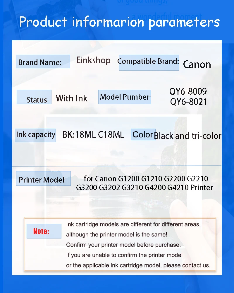 CA91 CA92 QY6-8009 QY6-8021 Printhead  cartridge for Canon G1200 G1210 G2200 G2210 G3200 G3202 G3210 G4200 G4210 Printer