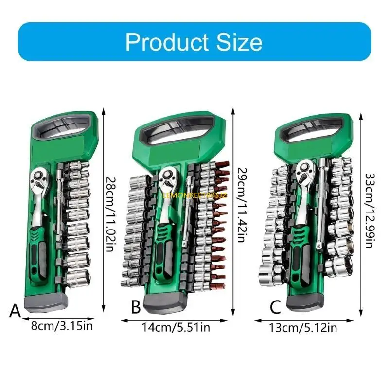 

N58C Ergonomic Handle Ratchet Wrench Set for Easy Use in Tight Spaces Reduced Fatigue