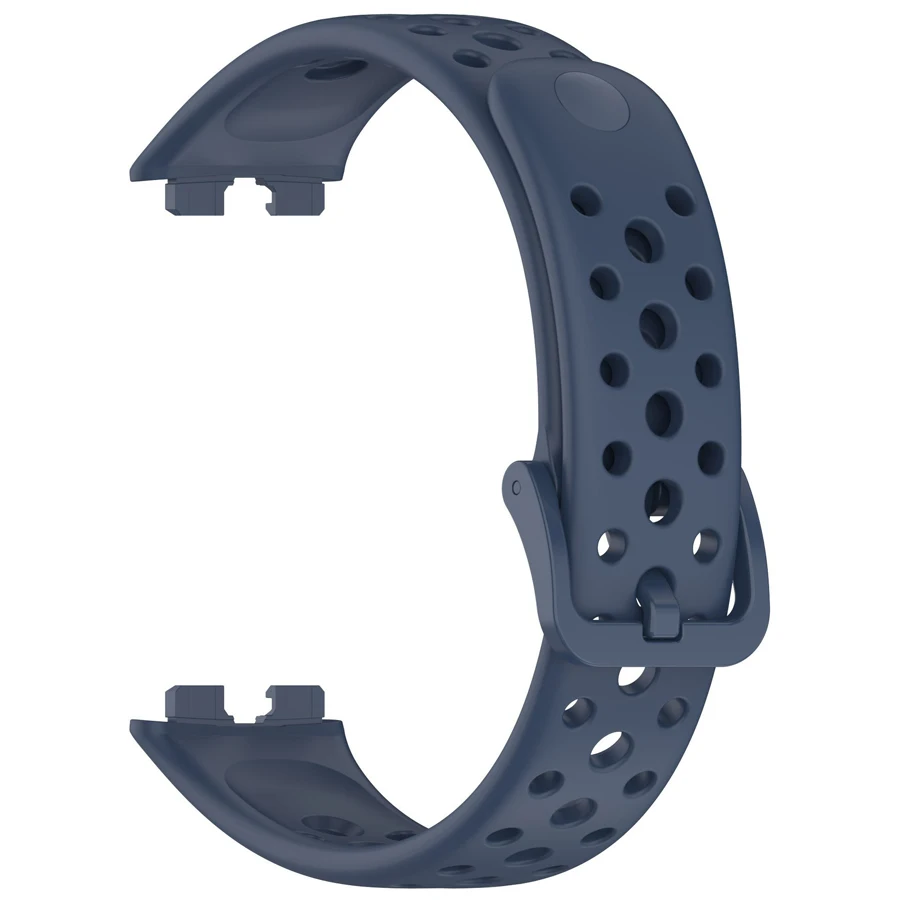 Siliconen Band Voor Huawei Band 10 9 8 Vervanging Sport Ademend Hollow-out Armband Voor Huawei Smart Band 10 9 8 Band