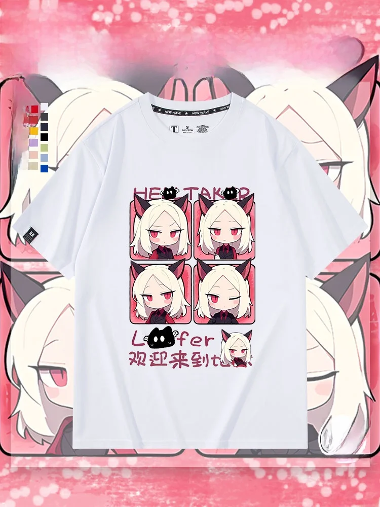 

Футболка Helltaker St Game, летняя одежда, свободный крой, хлопок, с принтом, дышащая, с круглым вырезом, подростковая мода