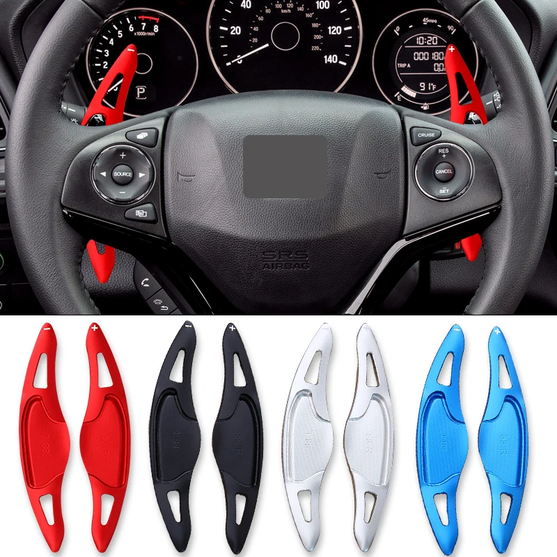 

Alloy Paddle Shifter Extensions For Honda Jazz Civic 2017-2018 HR-V HRV New City 2014-2018 Vezel Car Steering Wheel DSG Shifters