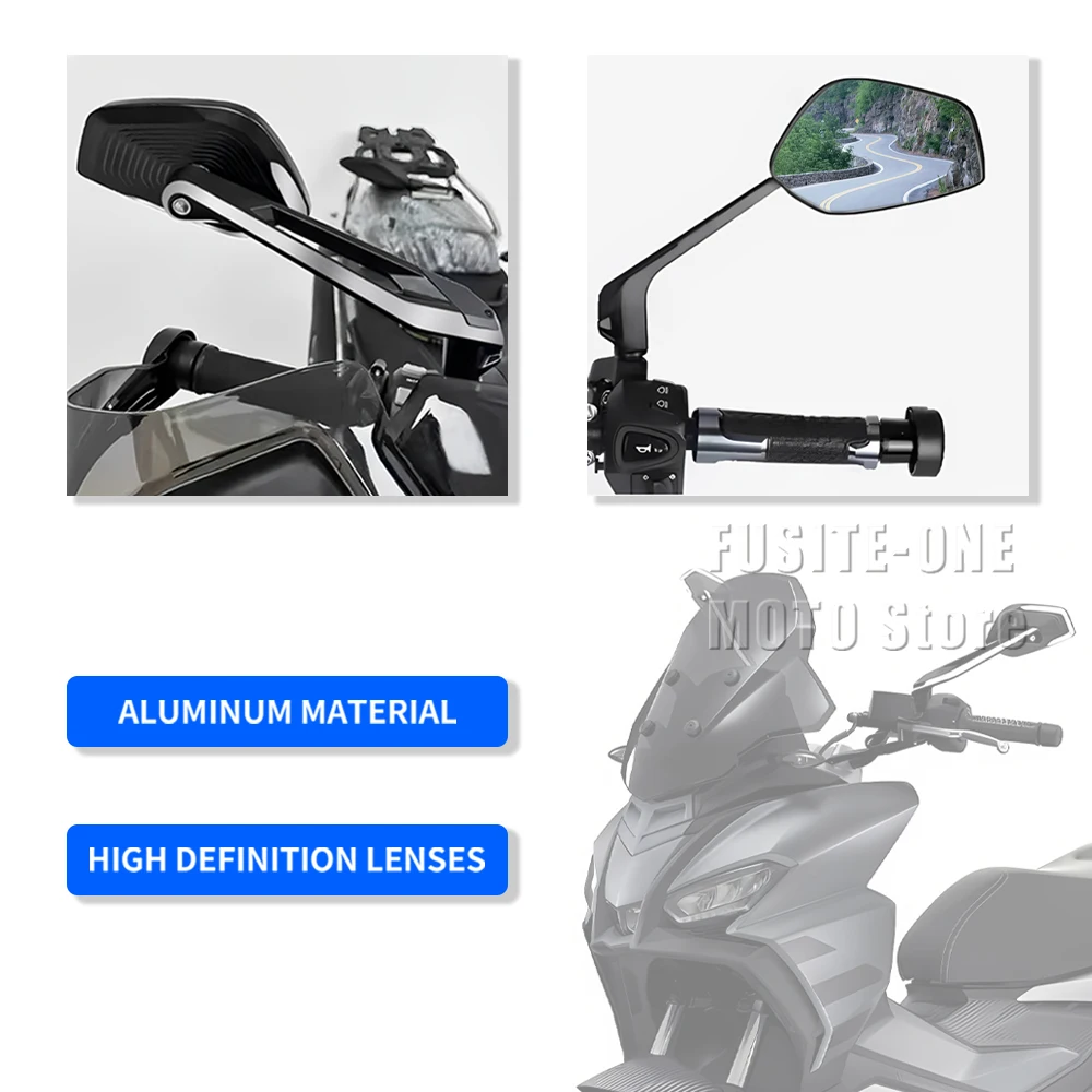 ل SR GT 125 200 SRGT125 SRGT200 SR GT200 2022-2024 SR125 SR 50 125 مغامرة دراجة نارية الملحقات الجانب مرآة الرؤية الخلفية