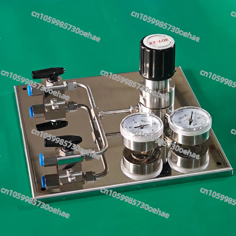 Stainless Steel Manual Bus Two in One Out Three in One Laboratory Gas System Switching Device Control Panel