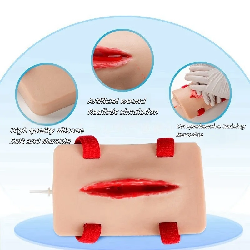 PVC Trauma Simulated Wound Practice Module for Nurse Training & Schools Featuring Hemostasis & First-Aid Practice Manikins