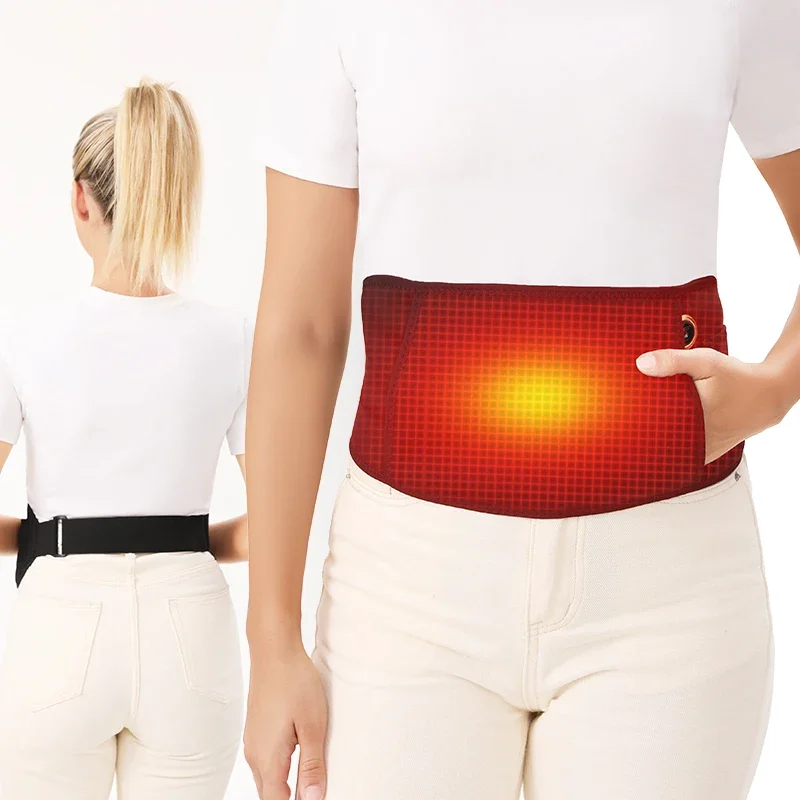 

Portable Electric Heated Pad for Menstrual Cramps - 3-Gear Temp, Relieves Abdominal Discomfort, for Women (Home & Office)