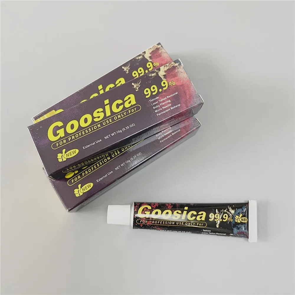99.9% Goosica قبل كريم الوشم للمكياج الدائم Microblading ثقب الحاجب الشفاه بطانة الجمال فن الجسم 10 جرام