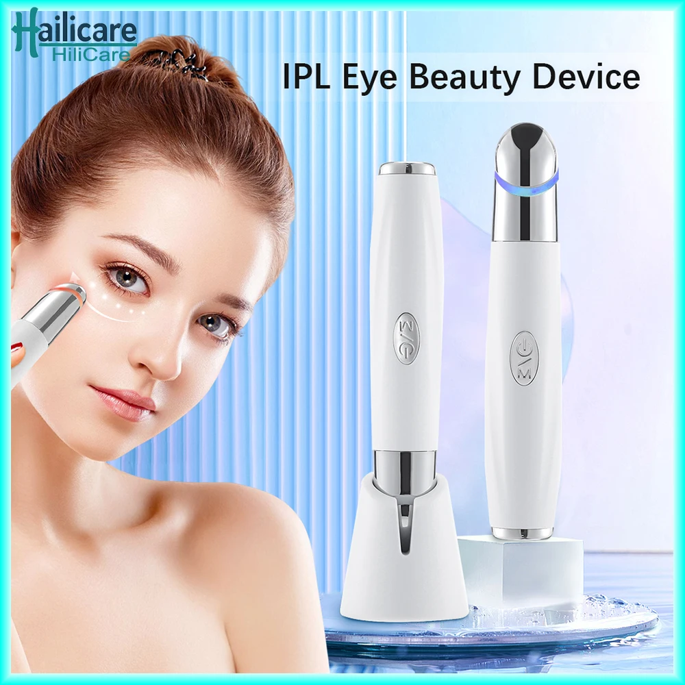 

5 In 1 Eye Beauty Device Facial Massager Led Red Light Therapy Wand for Relax Eye Dark Circles Eye Bags Puffiness Skincare Tool