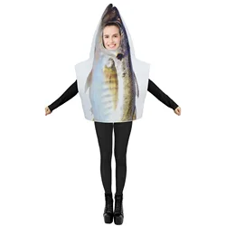 Costume da pesce adulto cosplay per festa di carnevale