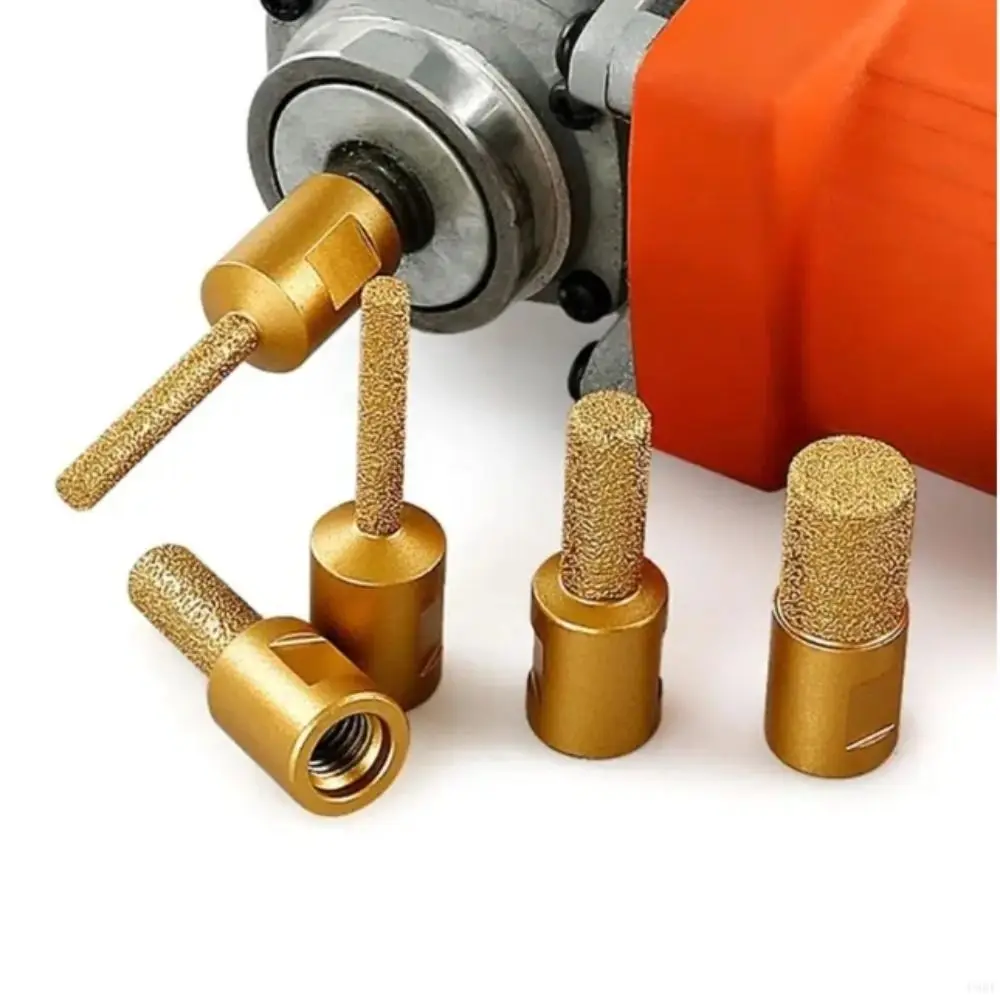 

Round Shank Burr Rotary Tool Multipurpose High Hardness Vacuum Brazed Burr Head Fit for Angle Grinders Durability Enhanced
