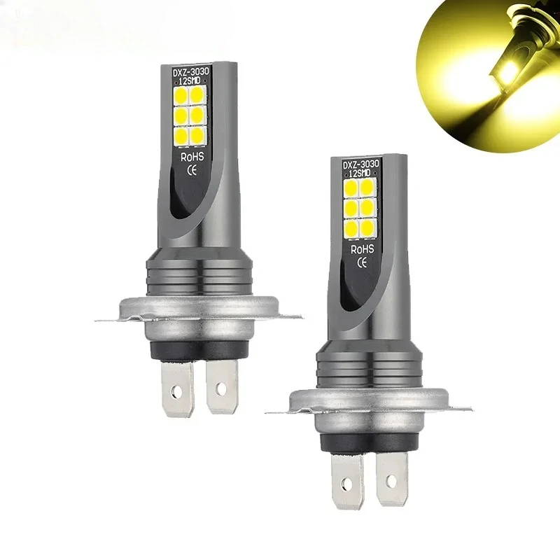 H8 H11 Led HB4 9006 HB3 9005 H7 Fog Lights Bulbs Car Driving Running Lamp Brake Rear Stop Brake Light 3030 Chips Car Fog Lamp