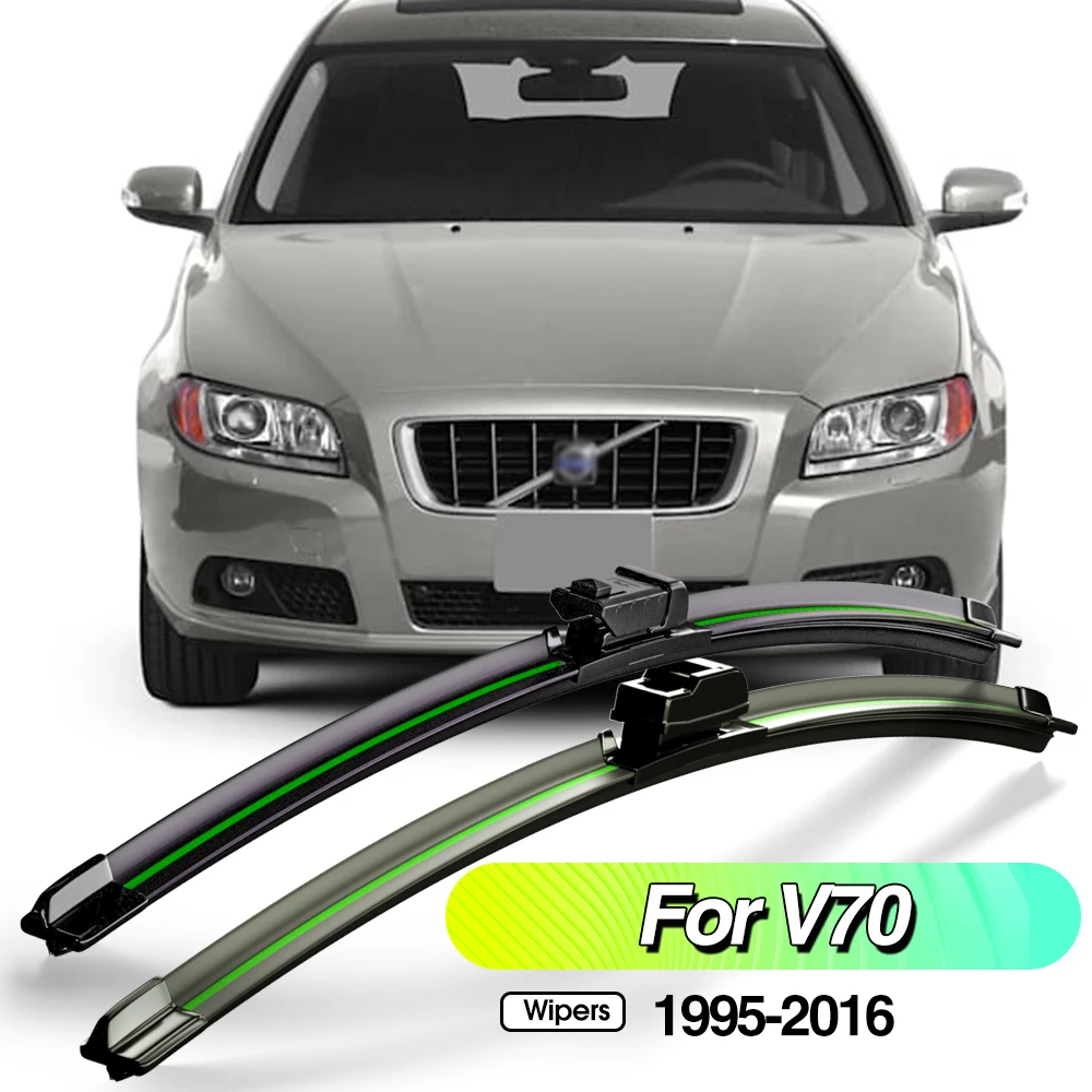 

For Volvo V70 MK1 MK2 MK3 1995-2016 2pcs Front Windshield Wiper Blades Windscreen Window Accessories 2002 2003 2005 2008 2010