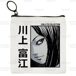 Junji Ito Tomie Shintaro Kago Horror Japan Manga Canvas Coin Purse Canvas Bag Small Square  Key Storage  Card Coin Bag