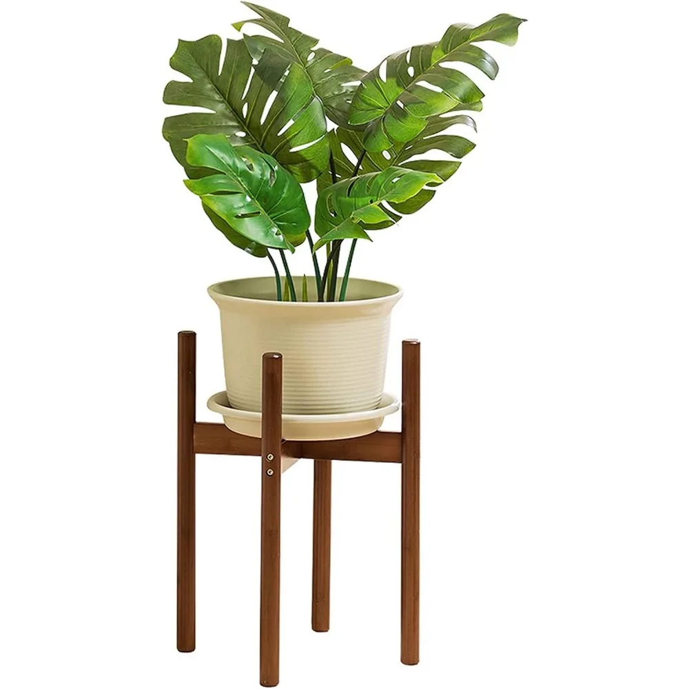 

Flower Display Stand, Bamboo Potted Plant Stand, Flower Display Stand Desktop Window Sill Corner Small Flower Pot Display Stand