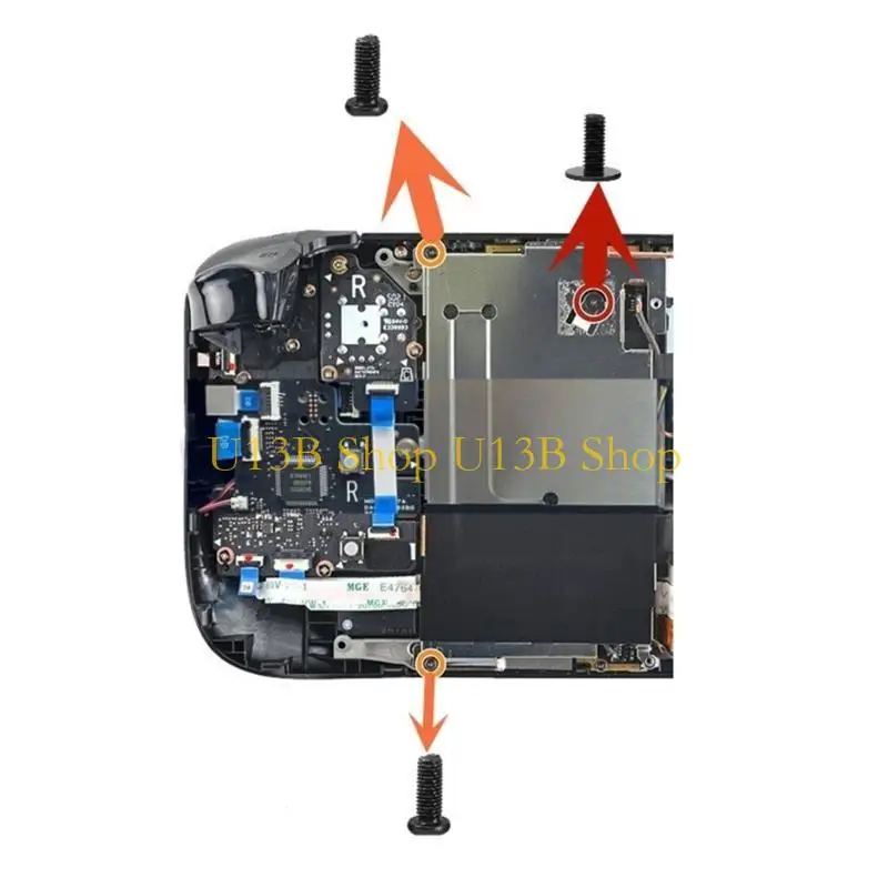 U13B Replacement Metal Screws Game Console Back Cover Rear Shell Screws with Hard Disk Screw Gamepad Accessory for Steam-Deck