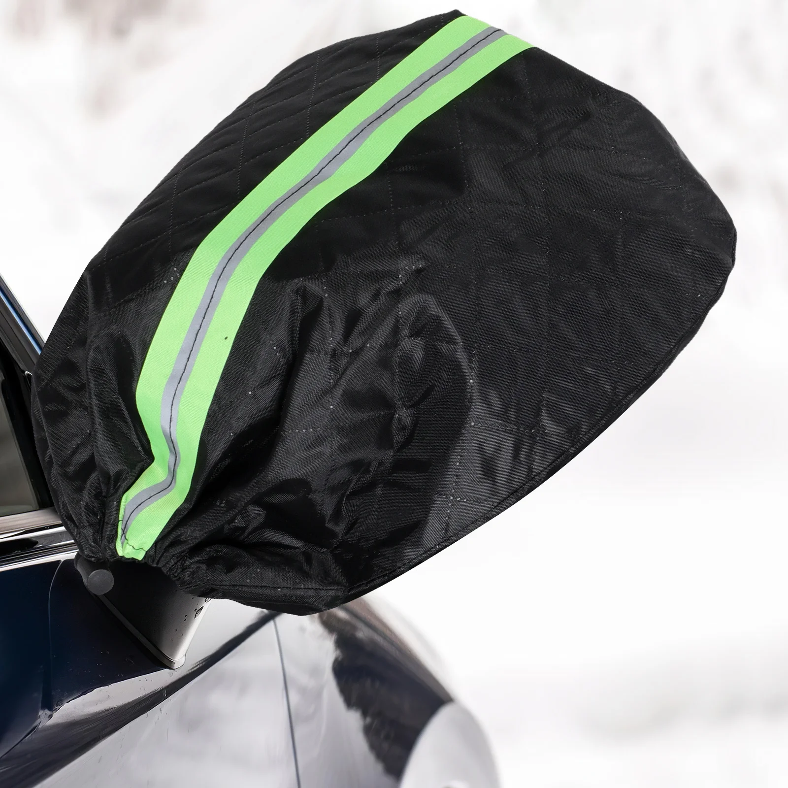

1Pair Car Rearview Mirror Protective Covers Thick Padded Oxford Cloth Snow Rain Shield Universal Fit Winter Car Accessories